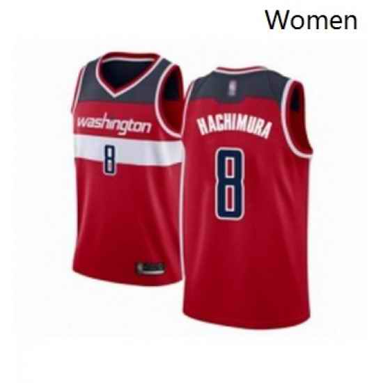 Womens Washington Wizards 8 Rui Hachimura Swingman Red Basketball Jersey Icon Edition
